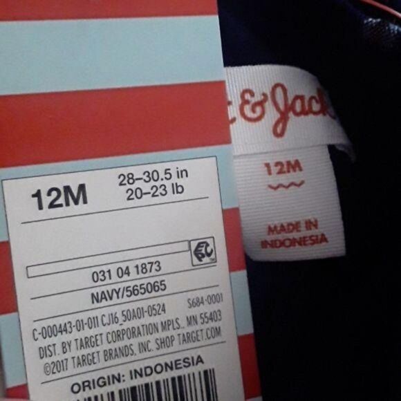 NWT 12mo Navy Stripe Tank Dress Sundress - Picture 3 of 3